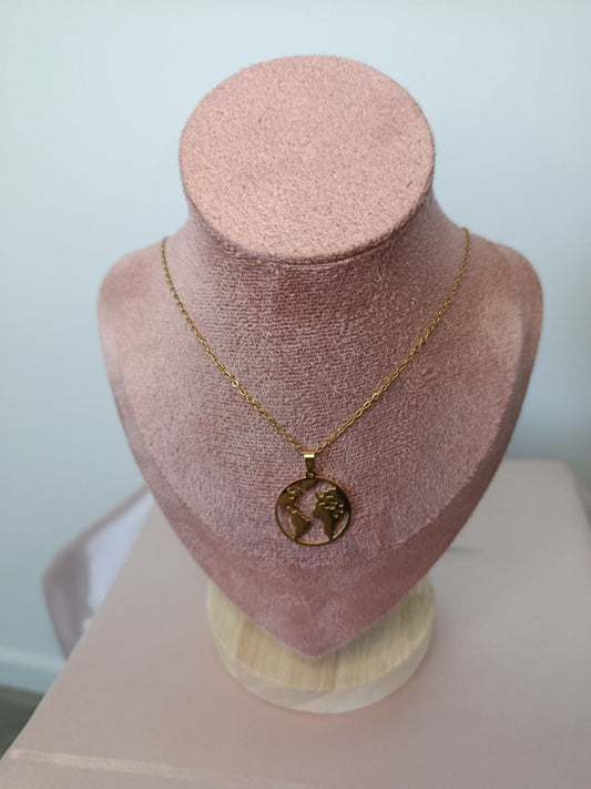 Collier Map monde