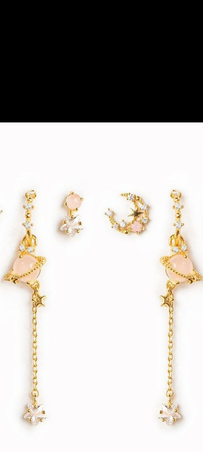 Boucles d'oreilles lunaire